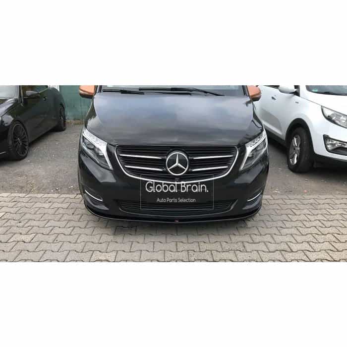 メルセデスベンツ Vクラス W447 フロント リップ スポイラー Ver.1/ benz スプリッター ディフューザー エアロ パーツ カスタム チューン｜グローバルブレイン