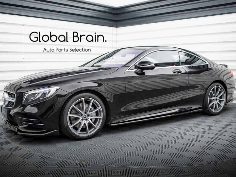 メルセデスベンツ Sクラス クーペ C217 後期 AMGライン サイド スカート ディフューザー / benz スプリッター ディフューザー エアロ パーツ カスタム チューン｜グローバルブレイン