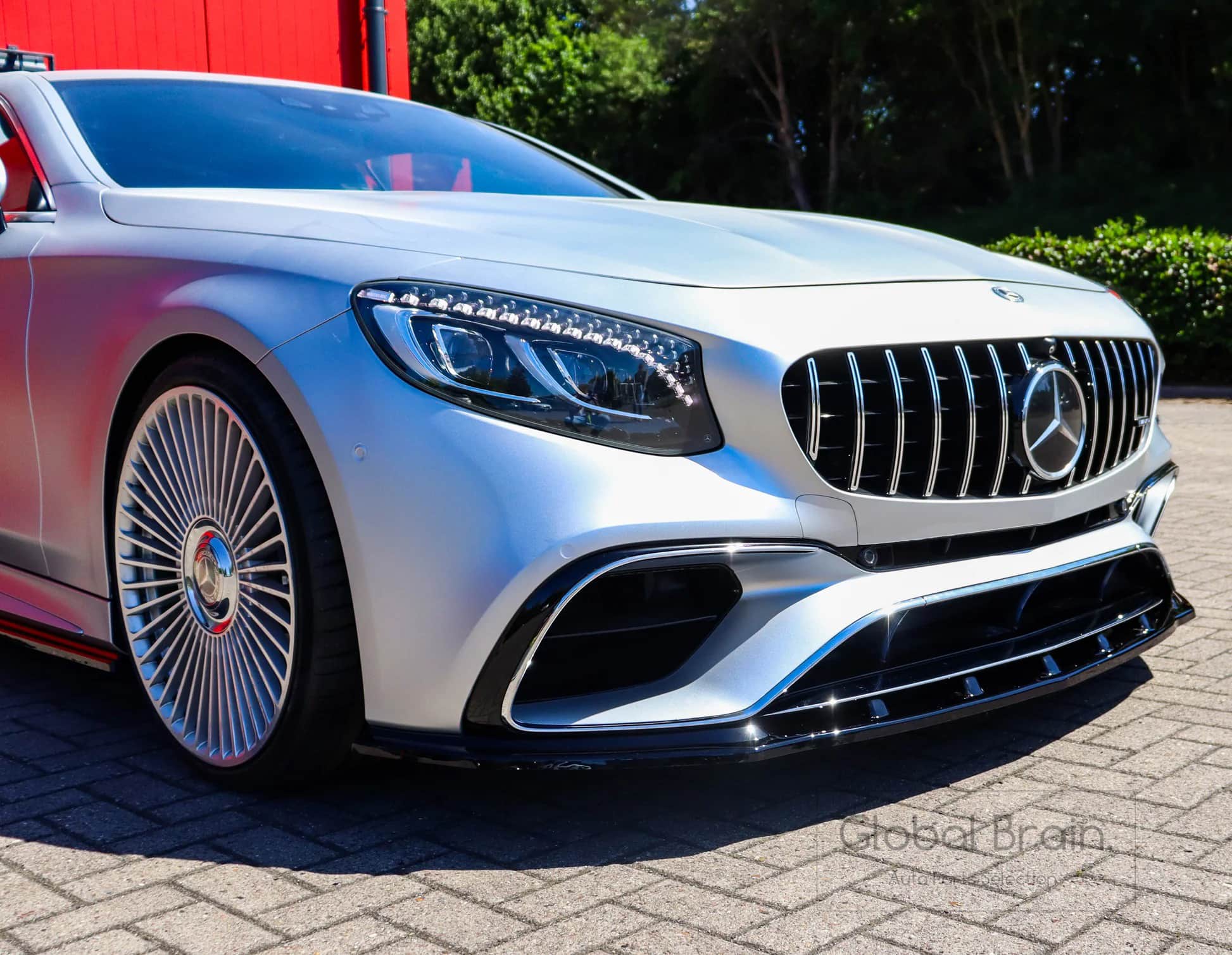 メルセデスAMG Sクラス クーペ C217 S63 後期 フロント リップ スポイラー/ フロント スプリッター エプロン ディフューザー フラップ ingo noak｜グローバルブレイン