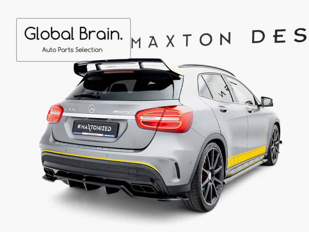 メルセデスベンツ GLA45 AMG 前期 リア ディフューザー スポイラー / benz スプリッター ディフューザー エアロ パーツ カスタム チューン｜グローバルブレイン