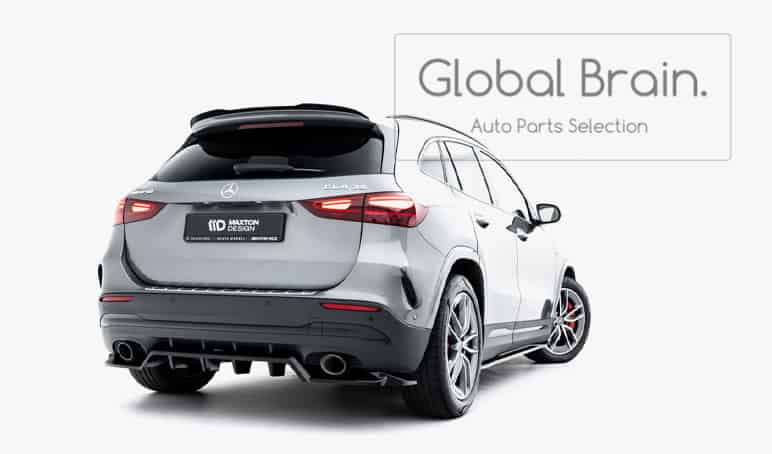 メルセデスベンツ GLA 35 AMG 後期 H247 リア ディフューザー スポイラー/ benz スプリッター ディフューザー エアロ パーツ カスタム チューン|グローバルブレイン