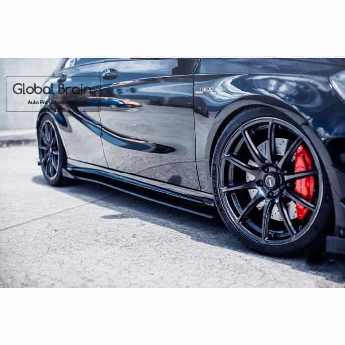 メルセデスベンツ Aクラス W176 A45 AMG / スポーツ 前期 - サイド スカート スポイラー / スプリッター ディフューザー エアロ パーツ flow design｜グローバルブレイン