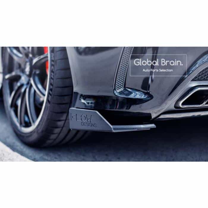 メルセデスベンツ Aクラス W176 A45 AMG / スポーツ 前期 - リア スプリッター用 ウィングレット / スプリッター ディフューザー エアロ パーツ flow design|グローバルブレイン
