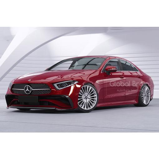 メルセデスベンツ CLS 後期 C257 スポーツ/AMGライン　フロント リップ スポイラー / フロント スプリッタ&mdash; バンパー アンダー ディフューザー スカート 779｜グローバルブレイン