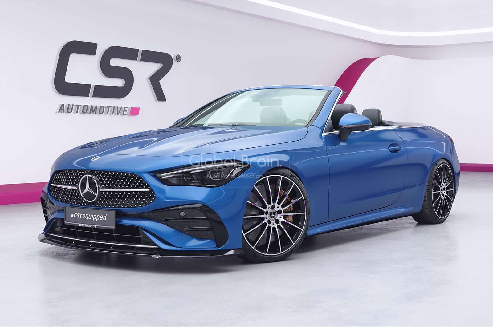 メルセデスベンツ CLE クーペ C236 スポーツ フロント リップ スポイラー/フロント スプリッター バンパー ディフューザー フラップ 014｜グローバルブレイン