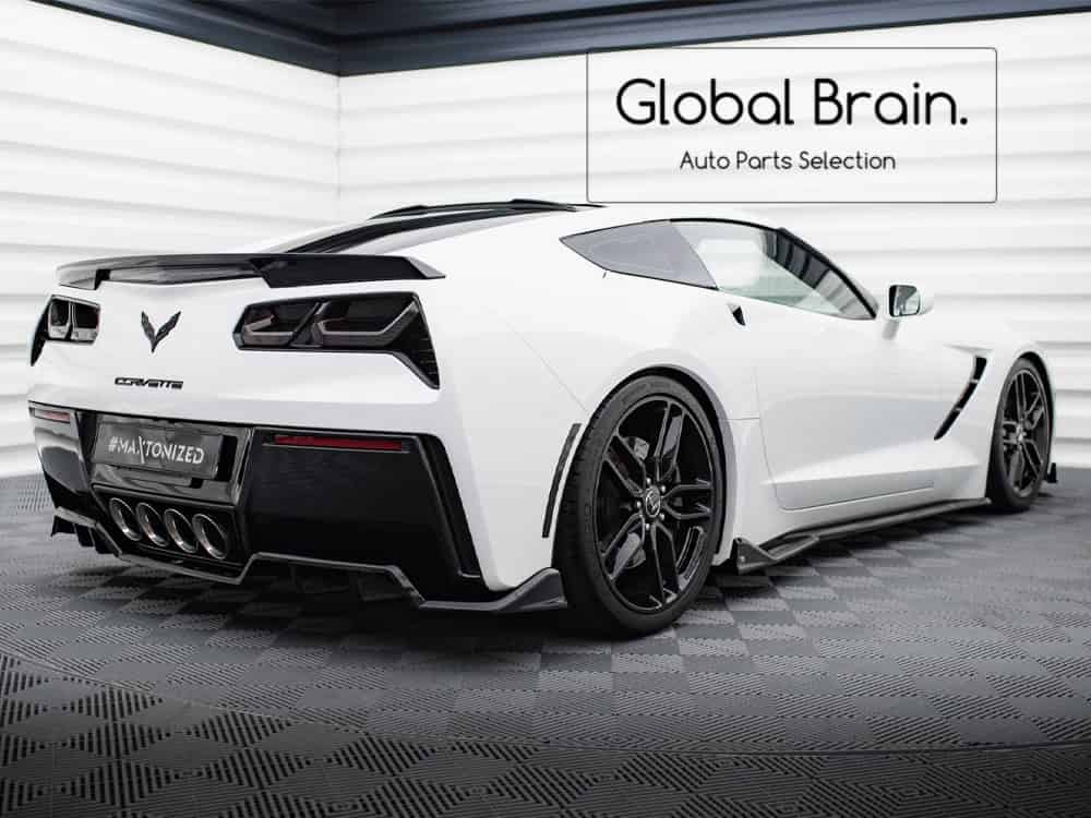 シボレー コルベット C7 リア ディフューザー スポイラー/ chevrolet スプリッター ディフューザー エアロ パーツ カスタム チューン｜グローバルブレイン