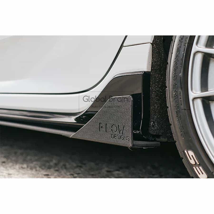 ホンダ シビック FK7 - サイドスカート用 ウィングレット / スプリッター ディフューザー エアロ パーツ flow design｜グローバルブレイン