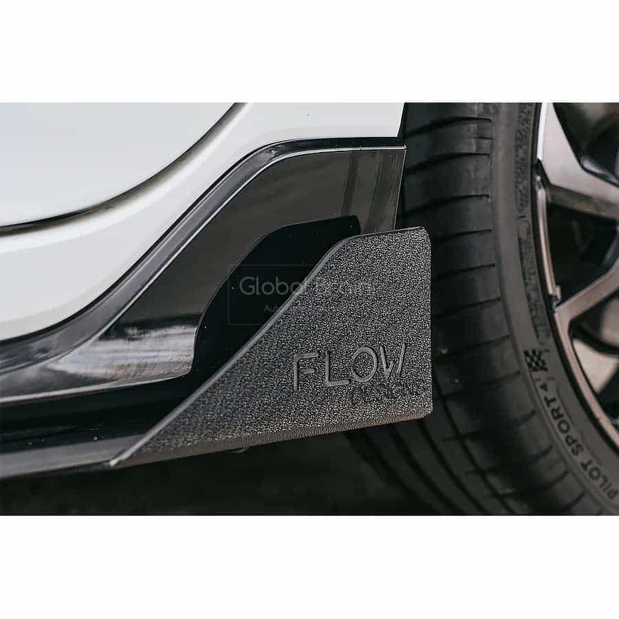 ホンダ シビック FK7 後期 - サイドスカート用 ウィングレット / スプリッター ディフューザー エアロ パーツ flow design｜グローバルブレイン