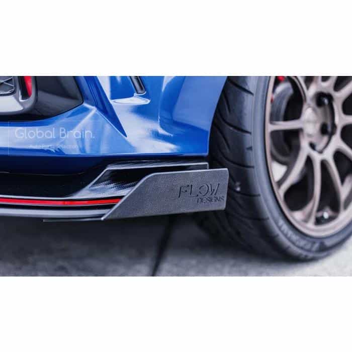 ホンダ シビック タイプR FK8 - リア スプリッター用 ウィングレット / スプリッター ディフューザー エアロ パーツ flow design|グローバルブレイン