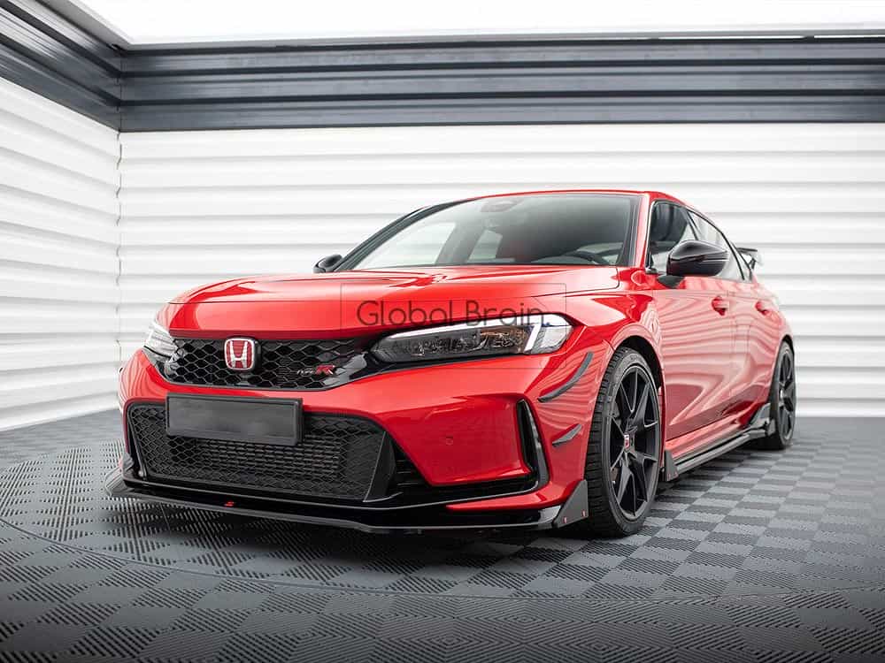 ホンダシビック タイプR FL5 フロントバンパー カナード / HONDA スプリッター ディフューザー エアロ パーツ カスタム チューン｜グローバルブレイン