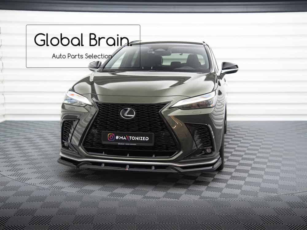 【楽天市場】2021- レクサス NX Fスポーツ フロント リップ スポイラー V1/ LEXUS スプリッター ディフューザー エアロ パーツ  カスタム チューン : グローバルブレイン