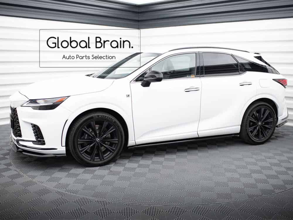 2023- レクサス RX Fスポーツ サイド スカート カバー スポイラー / LEXUS スプリッター ディフューザー エアロ パーツ カスタム チューン|グローバルブレイン