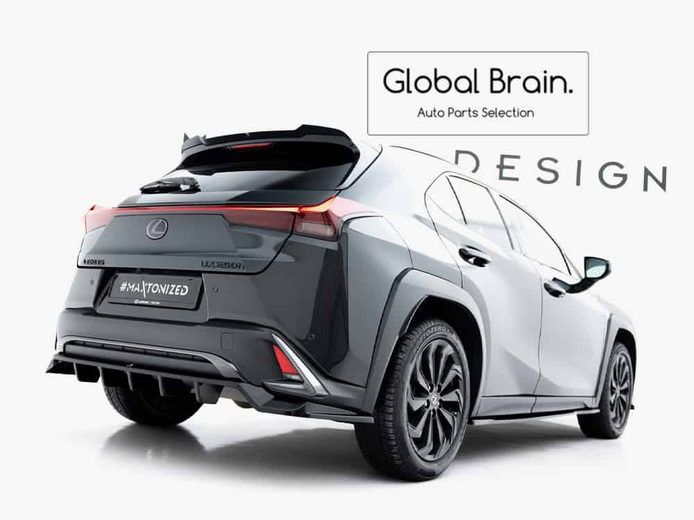 2018- レクサス UX Fスポーツ リア ディフューザー スポイラー/ LEXUS スプリッター ディフューザー エアロ パーツ カスタム チューン|グローバルブレイン