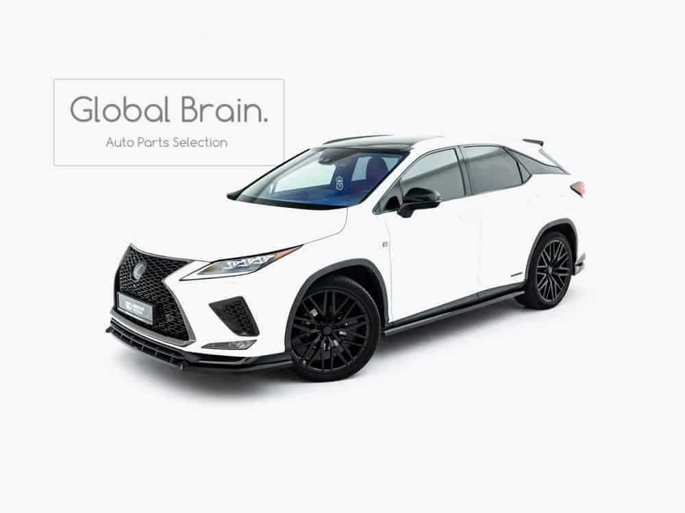 レクサス RX 後期 Fスポーツ サイド スカート ディフューザー/ LEXUS スプリッター ディフューザー エアロ パーツ カスタム チューン｜グローバルブレイン