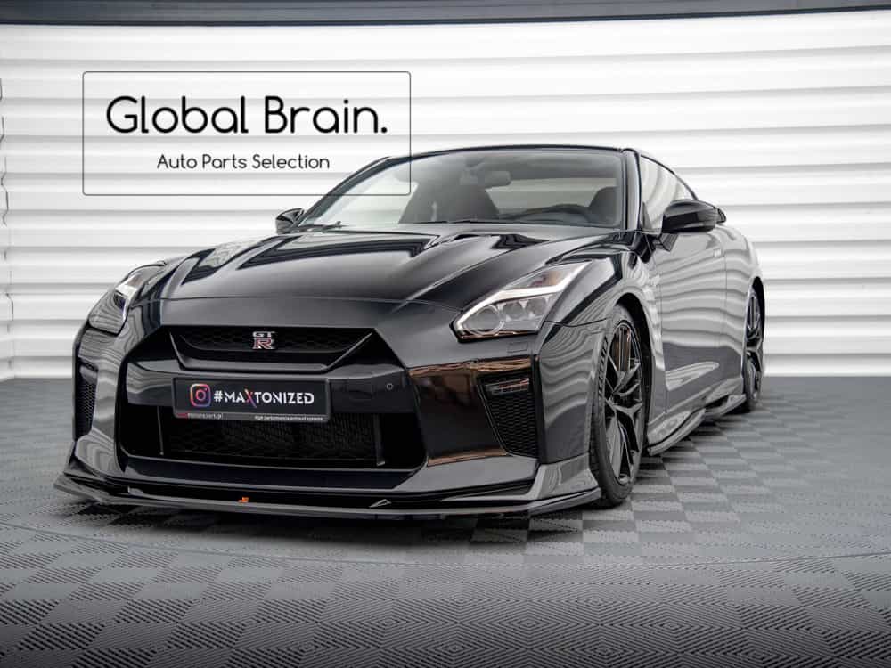 日産 GT-R GTR 後期 フロント リップ スポイラー V1/ NISSAN スプリッター ディフューザー エアロ パーツ カスタム チューン|グローバルブレイン