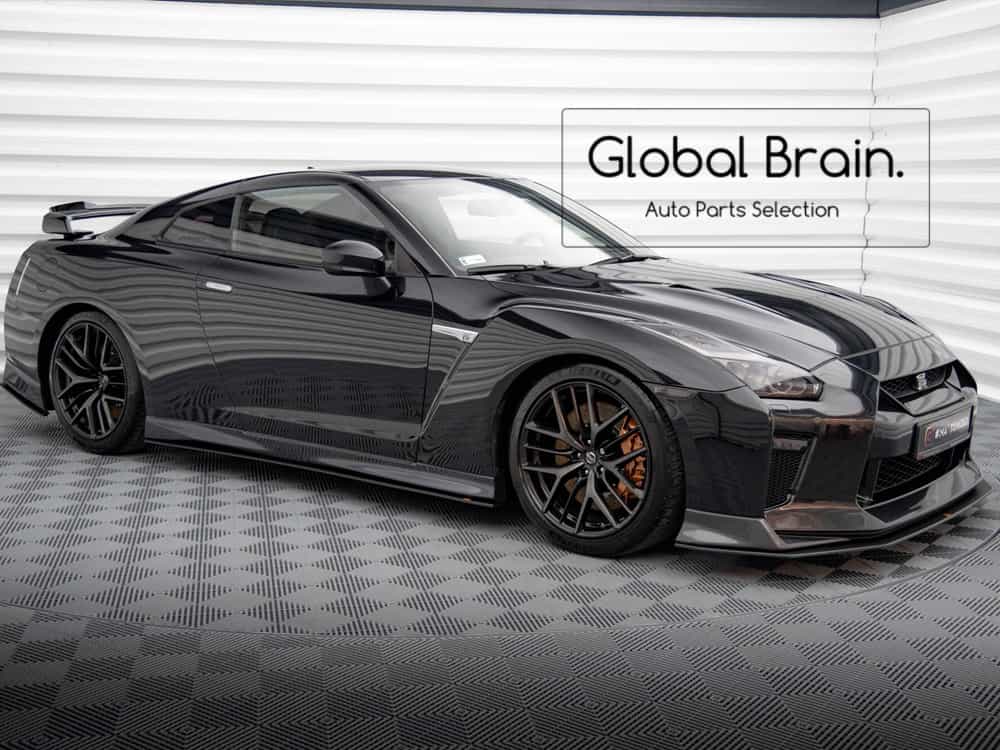 日産 GT-R GTR 後期 サイド スカート カバー スポイラー/ NISSAN スプリッター ディフューザー エアロ パーツ カスタム チューン|グローバルブレイン