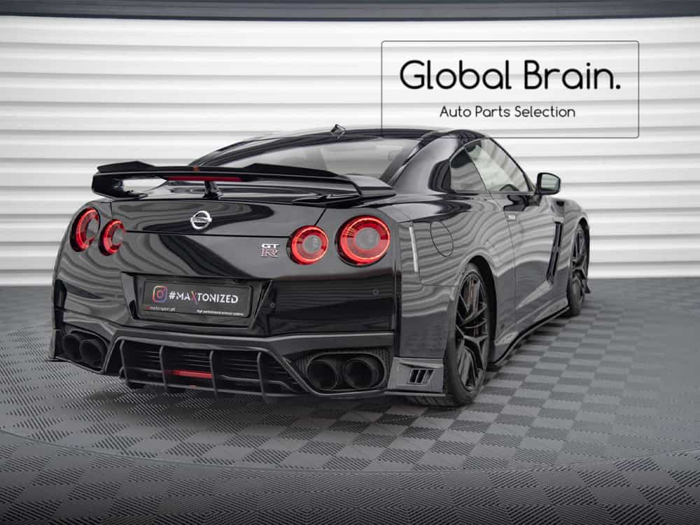 日産 GT-R GTR 後期 リア サイド スプリッタ&mdash;/ NISSAN スプリッター ディフューザー エアロ パーツ カスタム チューン｜グローバルブレイン