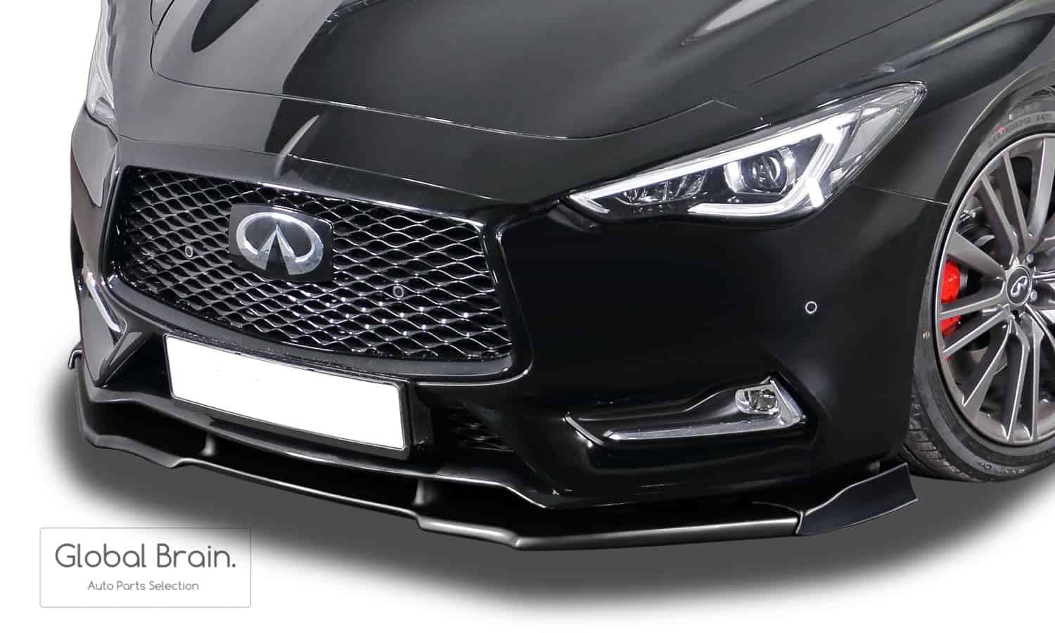 インフィニティ Q60 V37 クーペ フロント リップ スポイラー VARIO-X / スプリッター ディフューザー エアロ パーツ RDX Race design|グローバルブレイン