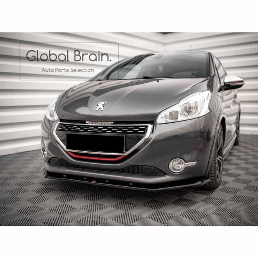 プジョー 208 GTi 前期 フロント リップ スポイラー V1/ Peugeot スプリッター ディフューザー エアロ パーツ カスタム チューン｜グローバルブレイン 40,235円