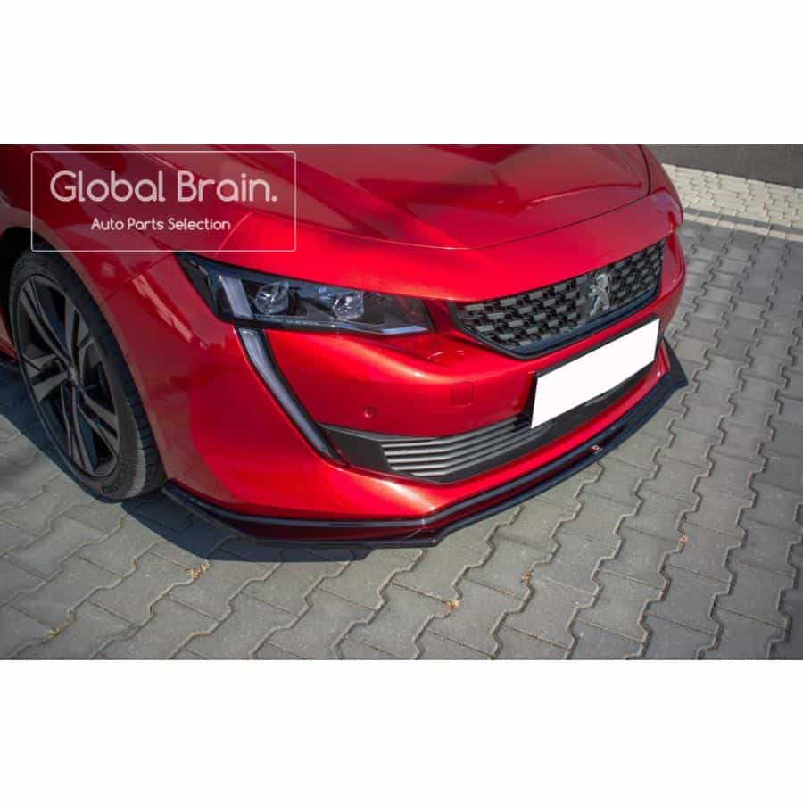 2019- プジョー 508 SW R8 フロント リップ スプリッター スポイラー ver.2/ Peugeot スプリッター ディフューザー エアロ パーツ カスタム チューン|グローバルブレイン