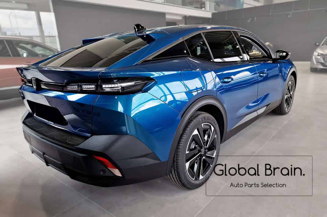 プジョー 408 GT/アリュール リア バンパー プロテクター ガード マットブラック / Peugeot エアロ パーツ|グローバルブレイン