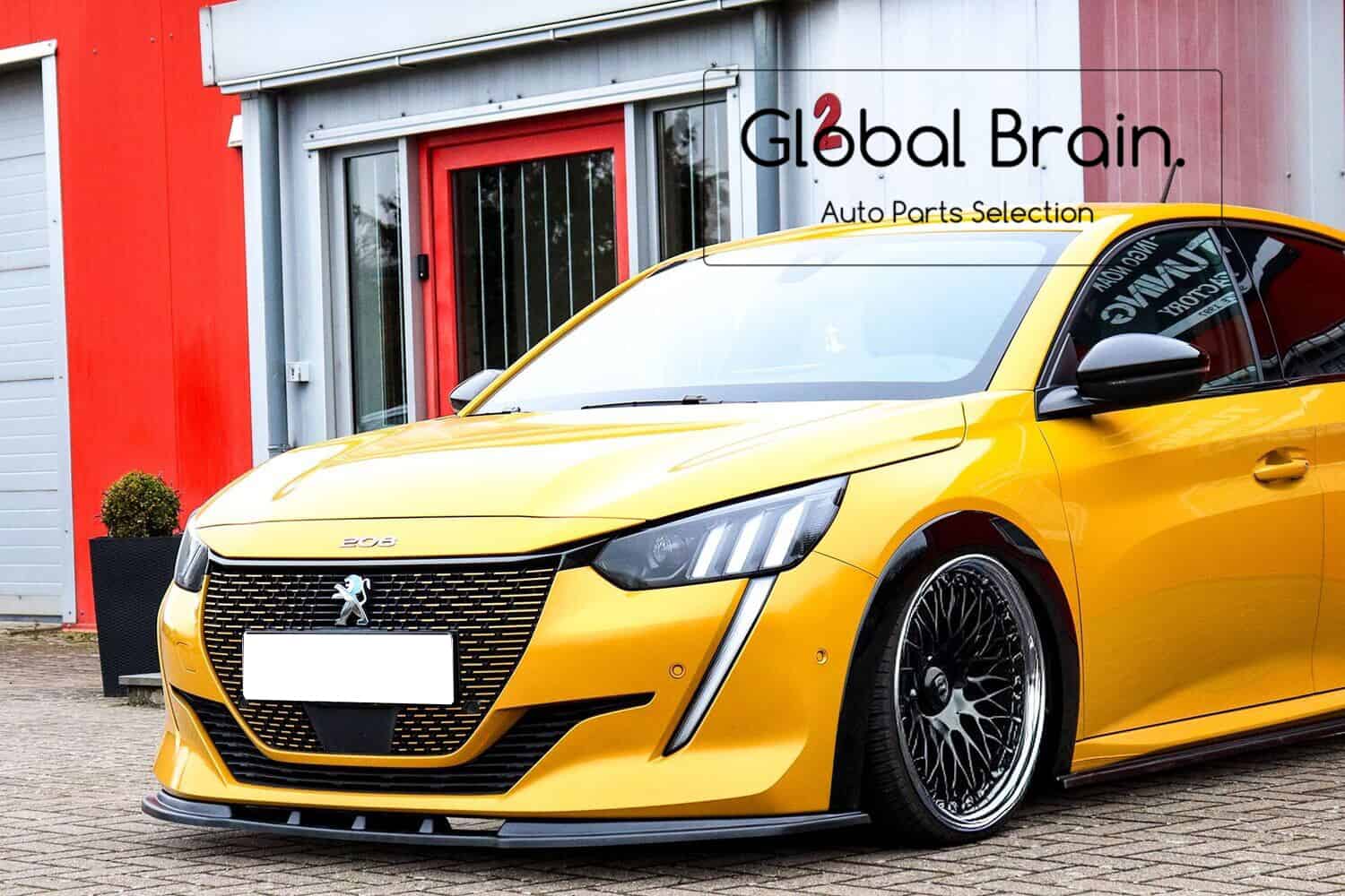 プジョー 208 P21 GT フロント リップ スポイラー/Peugeot スプリッター ディフューザー エアロ パーツ ingo noak｜グローバルブレイン