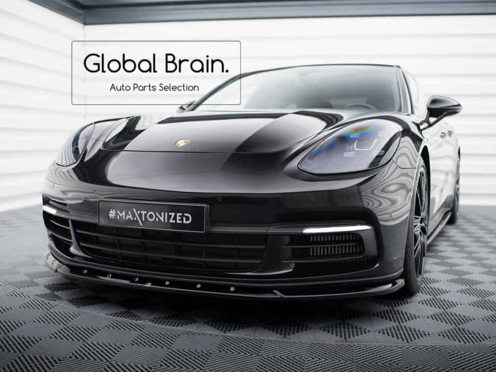 ポルシェ パナメーラ 971 前期 E-ハイブリッド フロント リップ スポイラー V1/ Porsche スプリッター ディフューザー エアロ パーツ カスタム チューン｜グローバルブレイン 62,700円