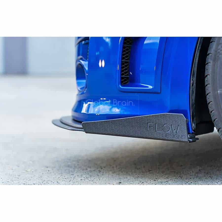 スバル WRX / STI ハッチバック 後期 - フロント リップスポイラー用 ウィングレット / スプリッター ディフューザー エアロ パーツ flow design|グローバルブレイン