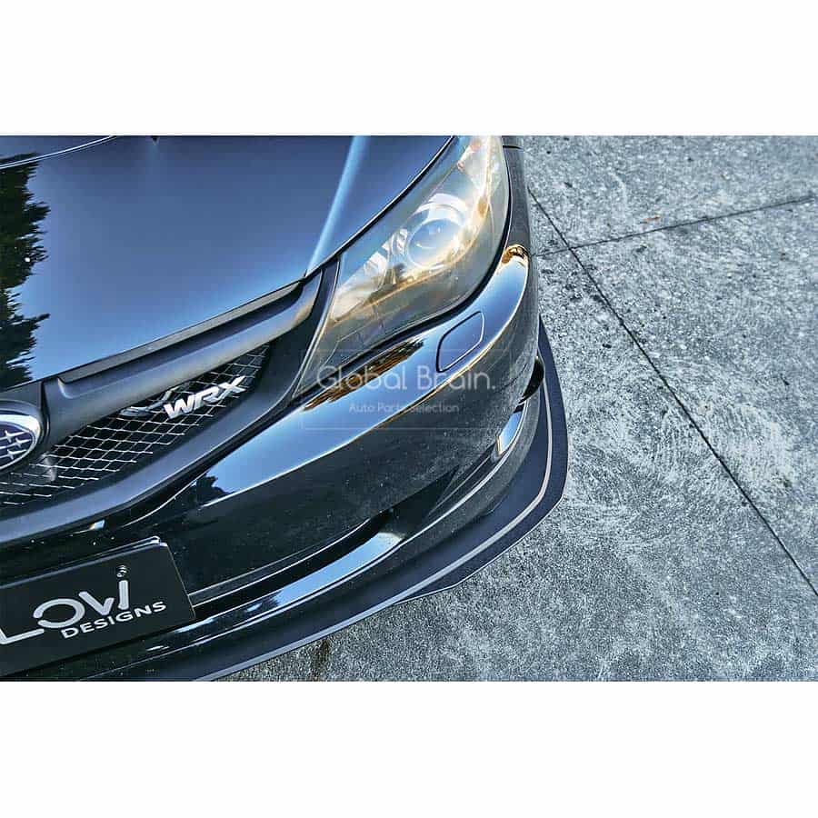スバル WRX ハッチバック 前期 - フロント リップスポイラー用 エクステンション / スプリッター ディフューザー エアロ パーツ flow design|グローバルブレイン