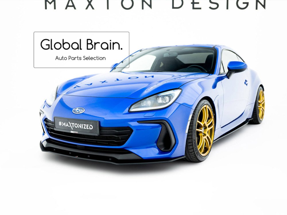スバル BRZ ZD8 フロント リップ スポイラー +ウィングレット レーシング/ SUBARU スプリッター ディフューザー エアロ パーツ カスタム チューン|グローバルブレイン