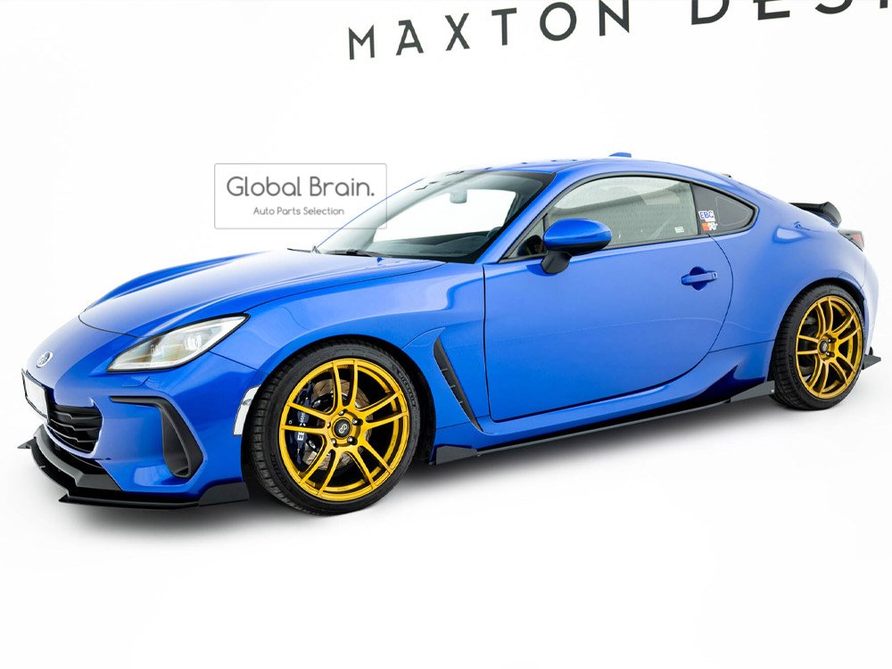スバル BRZ ZD8 サイド スカート カバー スポイラー+ ウィングレット/ SUBARU スプリッター ディフューザー エアロ パーツ カスタム チューン｜グローバルブレイン