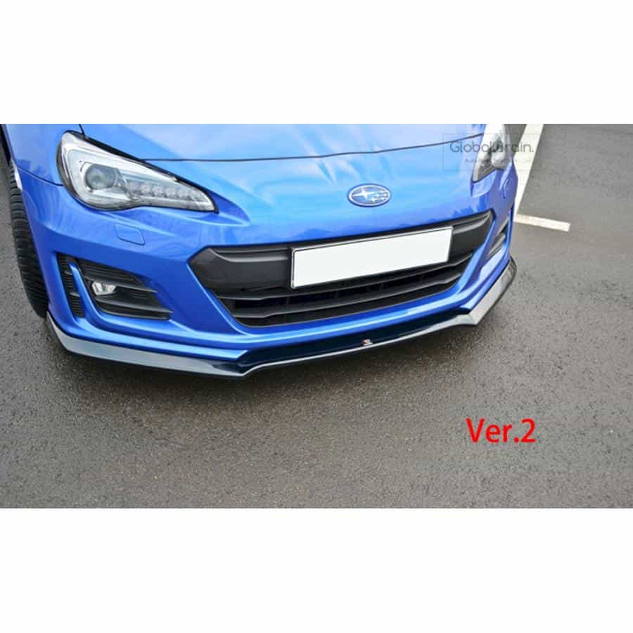 スバル BRZ ZC6 後期 フロント バンパー リップ スポイラー Ver.2/ SUBARU スプリッター ディフューザー エアロ パーツ カスタム チューン|グローバルブレイン