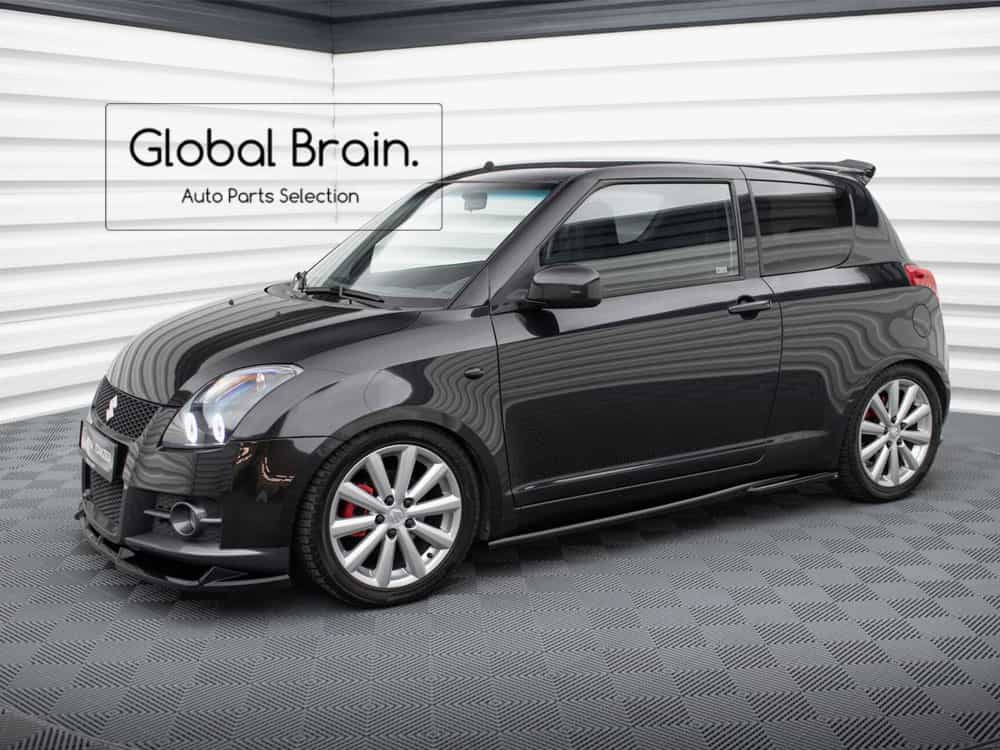 スズキ スイフト スポーツ ZC31 サイド スカート ディフューザー/ SUZUKI スプリッター ディフューザー エアロ パーツ カスタム チューン|グローバルブレイン