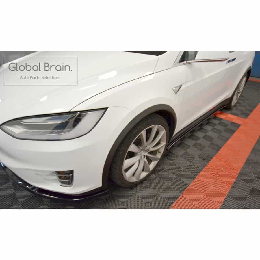 テスラ モデル X サイド スカート カバー スポイラー V1/ Tesla スプリッター ディフューザー エアロ パーツ カスタム チューン｜グローバルブレイン