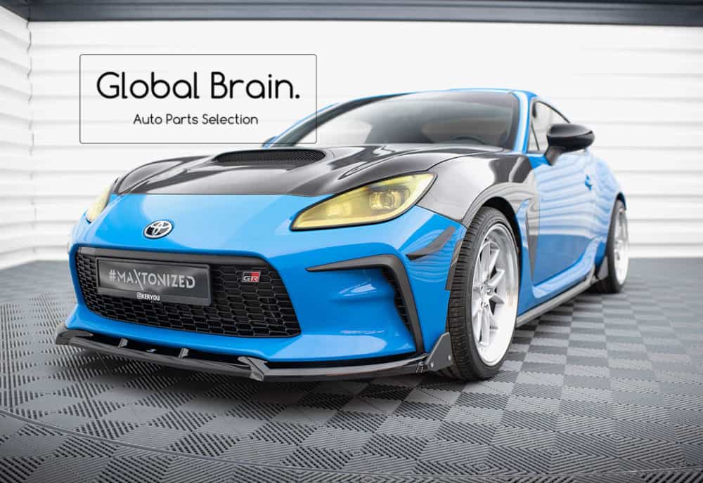 トヨタ GR 86 ZN8 フロント リップ スポイラー V1+ ウィングレット/ TOYOTA スプリッター ディフューザー エアロ パーツ カスタム チューン|グローバルブレイン