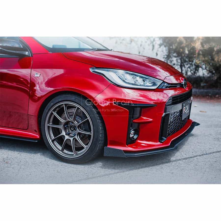 トヨタ GR ヤリス - フロント リップスポイラー用 ウィングレット / スプリッター ディフューザー エアロ パーツ flow design|グローバルブレイン