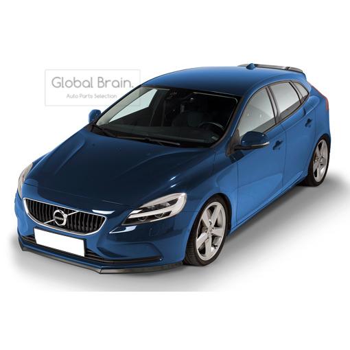 2012-2019 ボルボ V40 フロント リップ スポイラー / フロント スプリッタ— バンパー アンダー ディフューザー スカート 556|グローバルブレイン