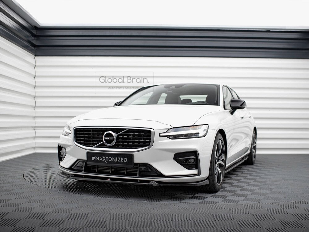 ボルボ S60 V60 B5 Rデザイン フロント リップ スポイラー Ver.1/ Volvo スプリッター ディフューザー エアロ パーツ カスタム チューン|グローバルブレイン