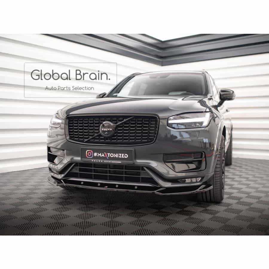 楽天市場】2019- ボルボ XC90 後期 Rデザイン フロント リップ スポイラー V2/ Volvo スプリッター ディフューザー エアロ  パーツ カスタム チューン : グローバルブレイン