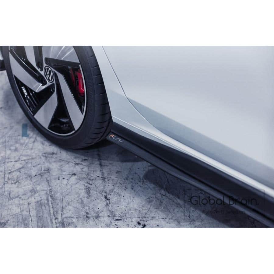 フォルクスワーゲン ゴルフ8 GTI - サイド スカート スポイラー / スプリッター ディフューザー エアロ パーツ flow design|グローバルブレイン