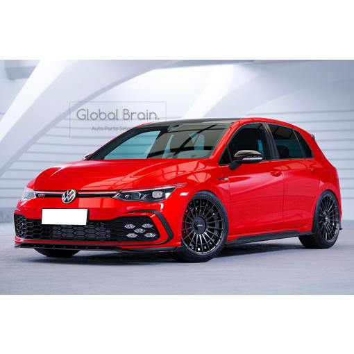 フォルクスワーゲン ゴルフ8 GTI Rライン フロント リップ スポイラー / フロント スプリッタ— バンパー アンダー ディフューザー スカート 466|グローバルブレイン