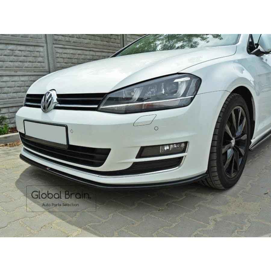 フォルクスワーゲン ゴルフ 7 前期 TSI フロント リップ スポイラー/ VolksWagen スプリッター ディフューザー エアロ パーツ カスタム チューン｜グローバルブレイン