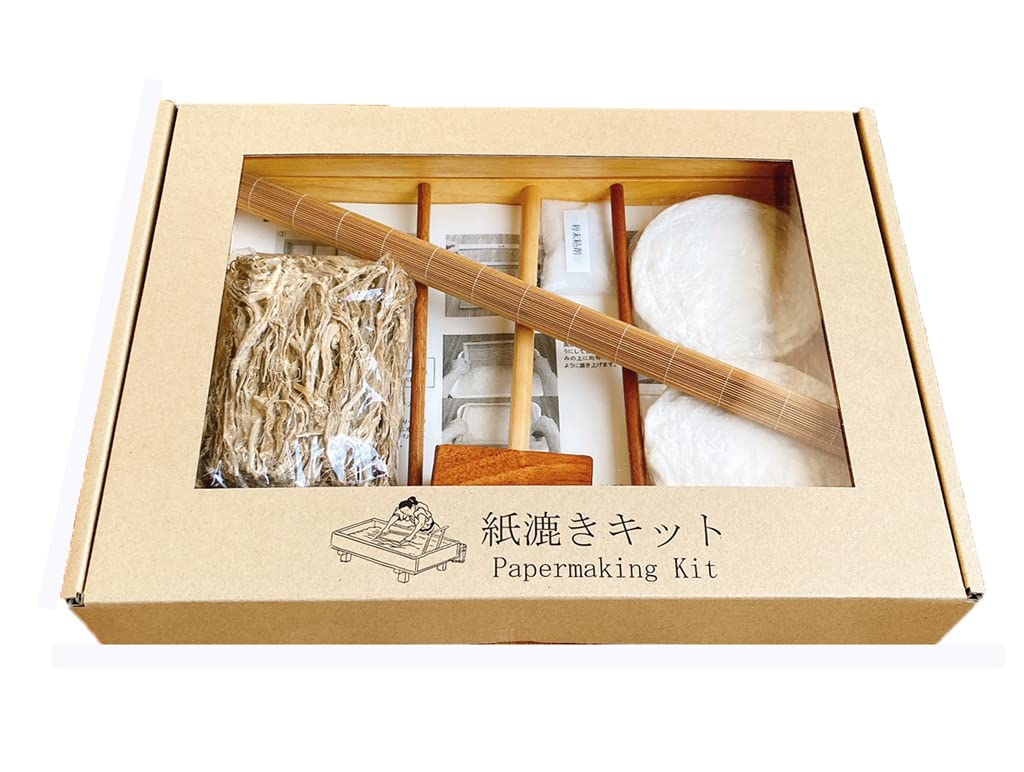 MOLZA 美の紙工房 和紙 A4判 工作 紙漉き 紙すき 自宅でできる 紙漉きキット いろいろアレンジ「紙漉きキット ZA-01」日本製｜Global Collection店