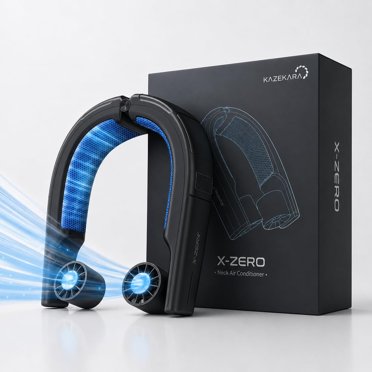 Kazekara・X-Zero 【2026全機能最強モデル】ネッククーラー 冷却プレート ネックファン 全周ペルチェ 6000mAh 大容量 PD急速充電対応 首掛け扇風機 熱中症対策 暑さ対策グッズ 携帯扇風機 冬夏兼...｜Global Collection店 11,984円