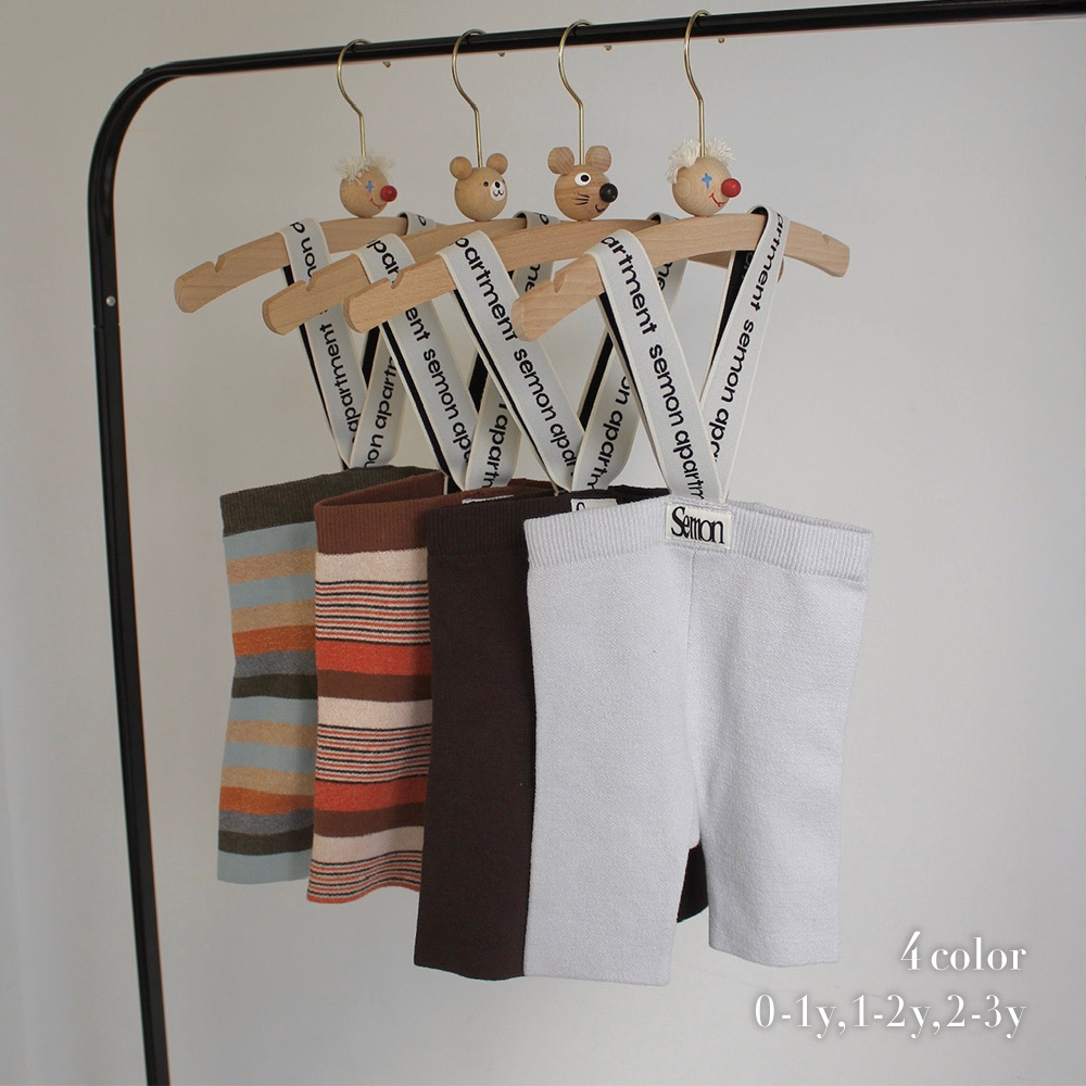 <TINYCOTTONS＞BOWS RIB BODY 6m tiny cottons bows baby rib pant in off-white at Little