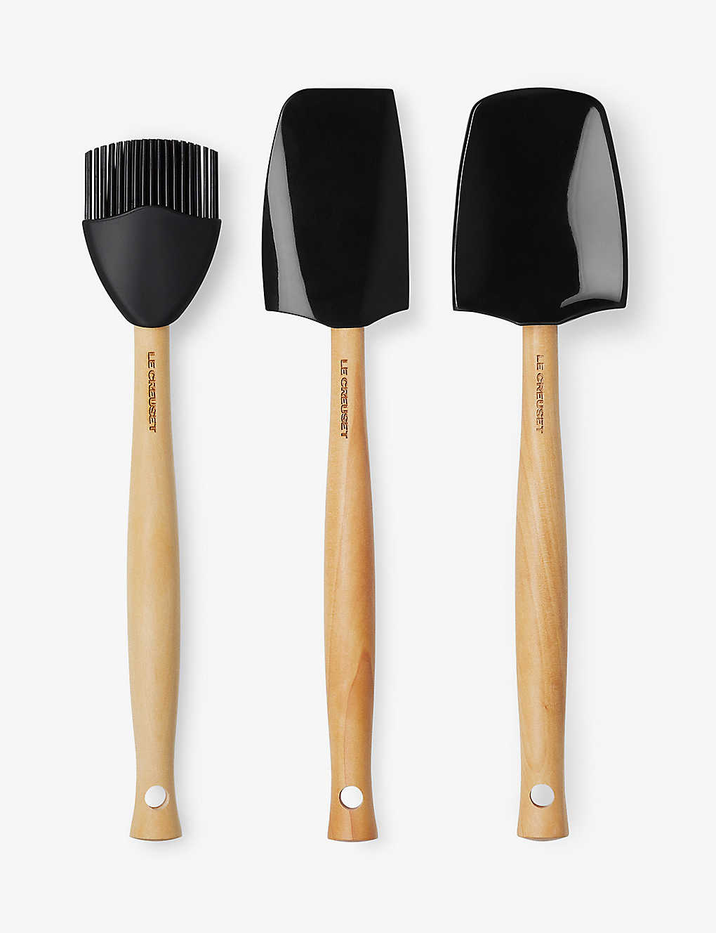 LE CREUSET クラフト用シリコン製調理器具3点セット Craft 3-piece silicone utensil set BLACK