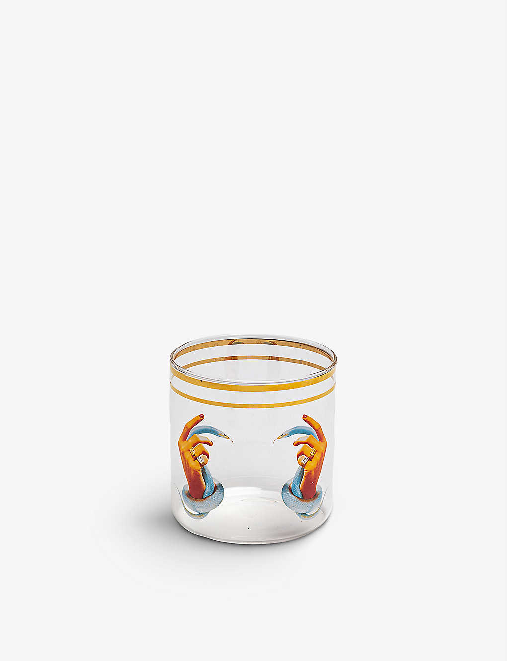 SELETTI セレッティはトイレットペーパーの手と蛇のガラス8.5cmを着用しています Seletti wears TOILETPAPER Hands with Snakes glass 8.5cm