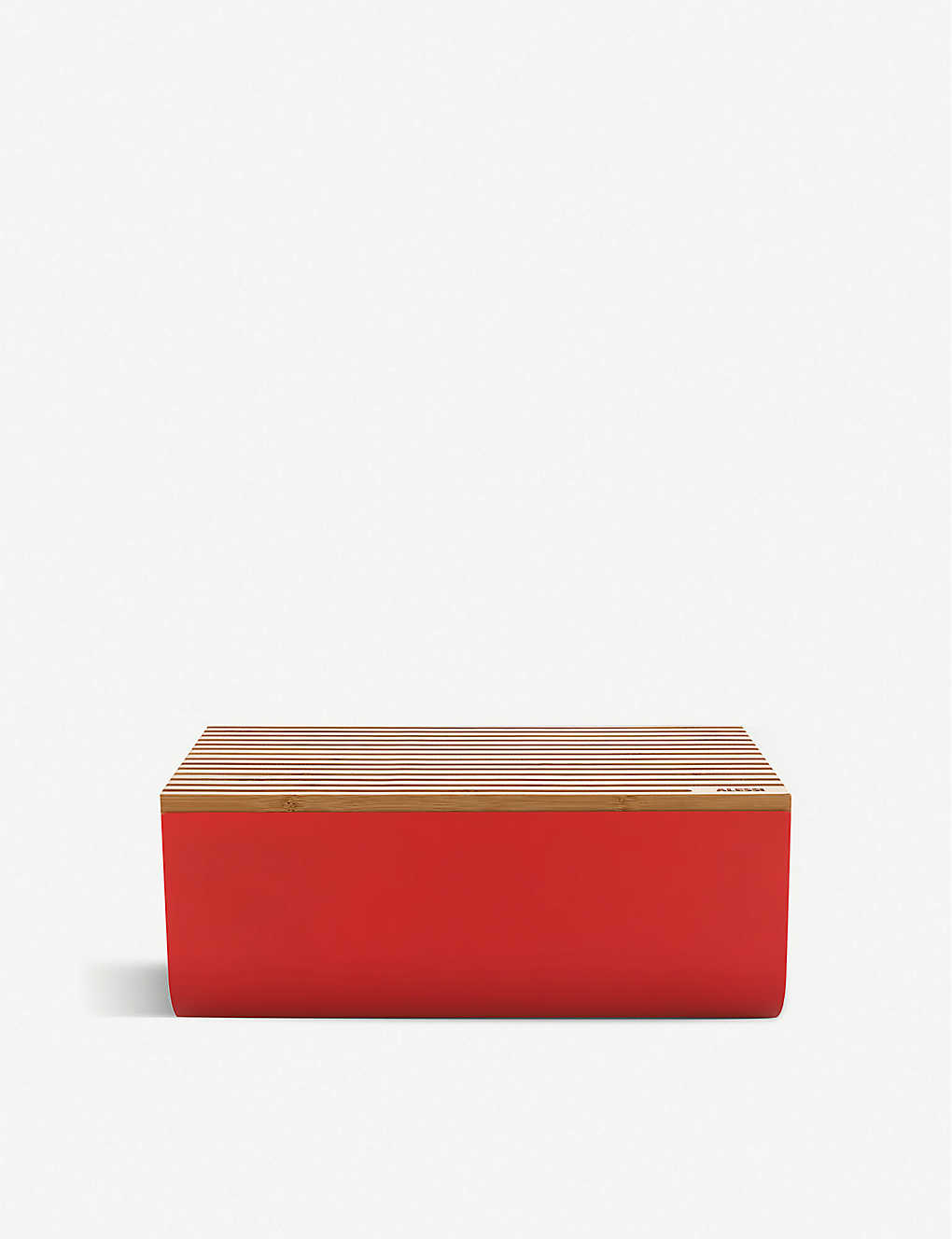 ALESSI マティーナスチールとエポキシ樹脂製のブレッドボックス Mattina steel and epoxy resin breadbox Red