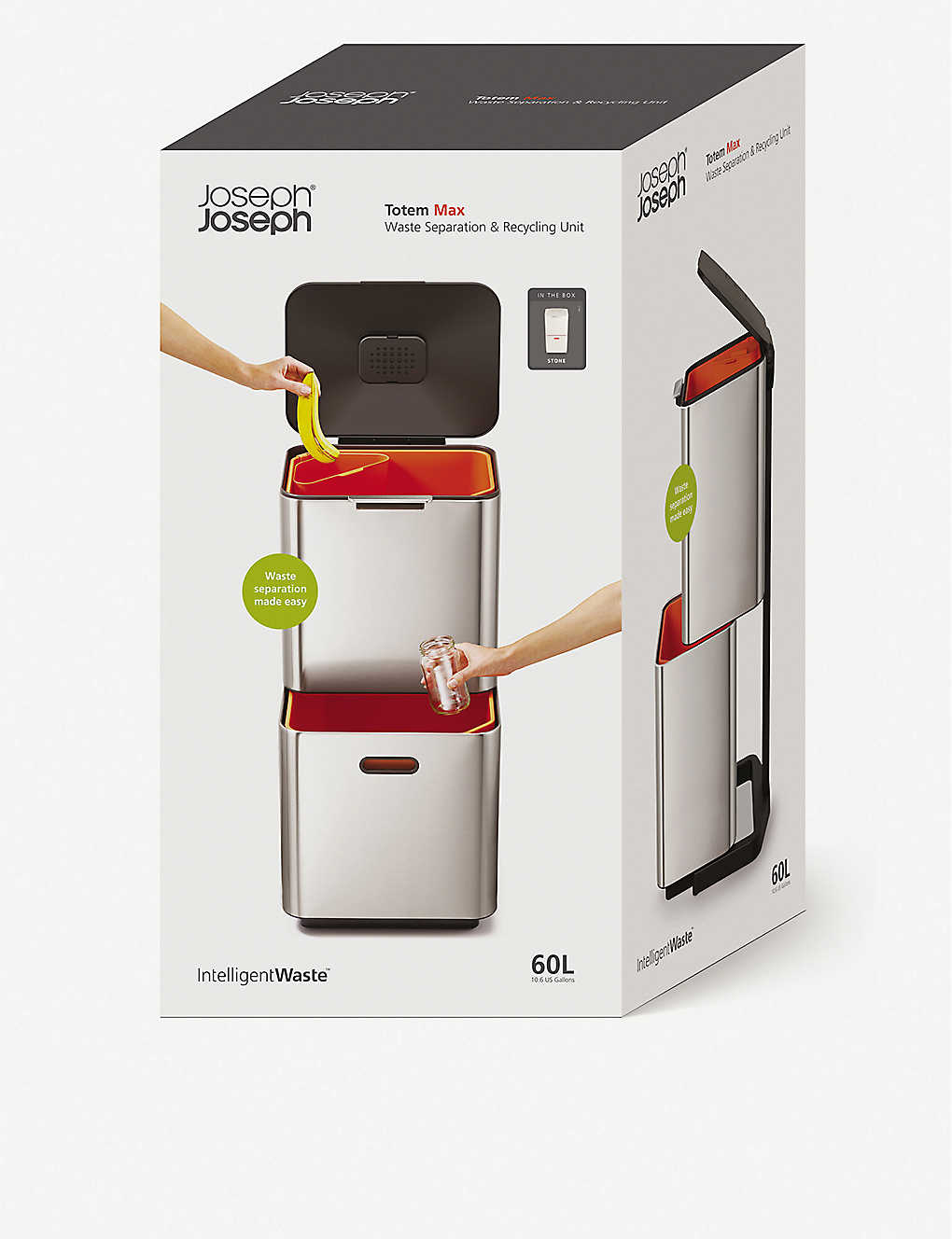 新品未使用josephjoseph トーテムコンパクト40Lストーン JosephJoseph トーテム コンパクト 40L 多機能ダストボックス