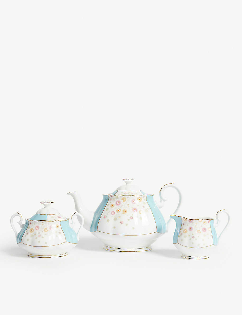ROYAL ALBERT ロイヤルアルバート100周年記念 1930年 ミントデコ ティーポットセット 100 Years of Royal Albert 1930 Mint Deco teapot set